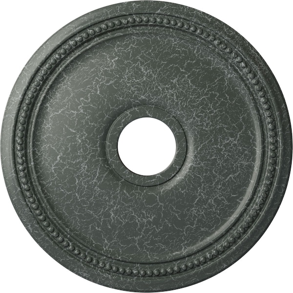 Ekena Millwork Diane Ceiling Medallion (Canopies up to 5 3/8"), 18"OD x 3 5/8"ID x 1 1/8"P, Athenian Green Crackle CM18DIAGC - main